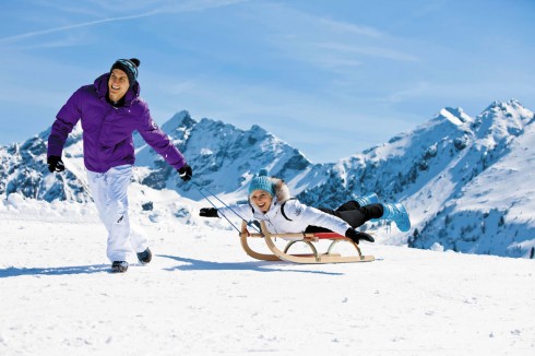 Rodeln in Schladming, Österreich © Schladming-Dachstein